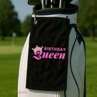 Birthday Queen Crown Golf Towel thumb 2