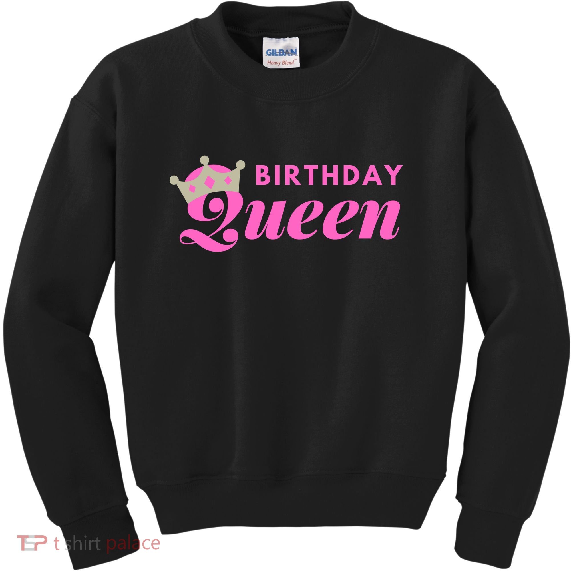 Birthday Queen Crown Kids Sweatshirt