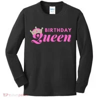 Birthday Queen Crown Kids Long Sleeve Shirt thumb 0