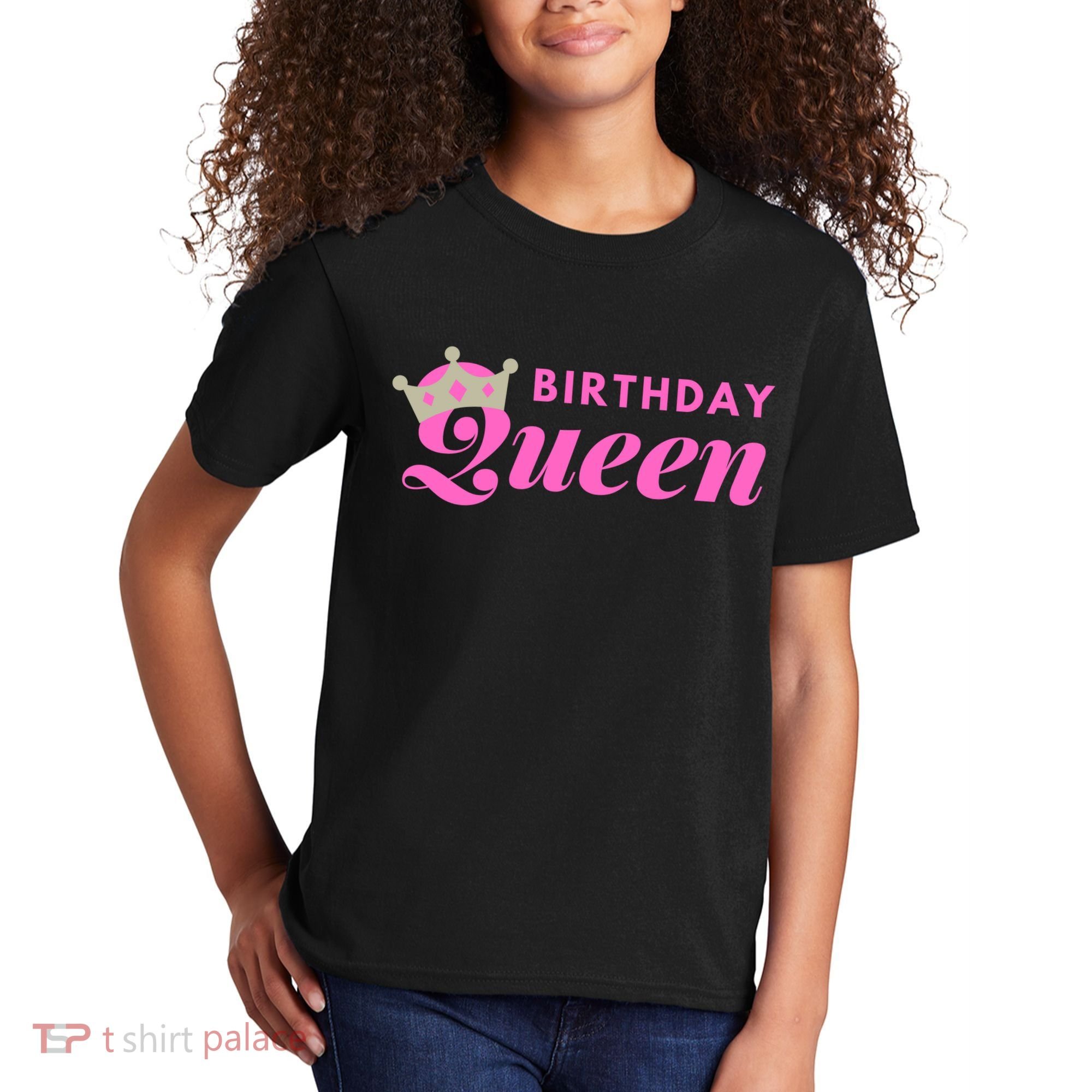 Birthday Queen Crown Kids T-Shirt