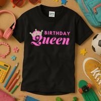 Birthday Queen Crown Kids T-Shirt thumb 3
