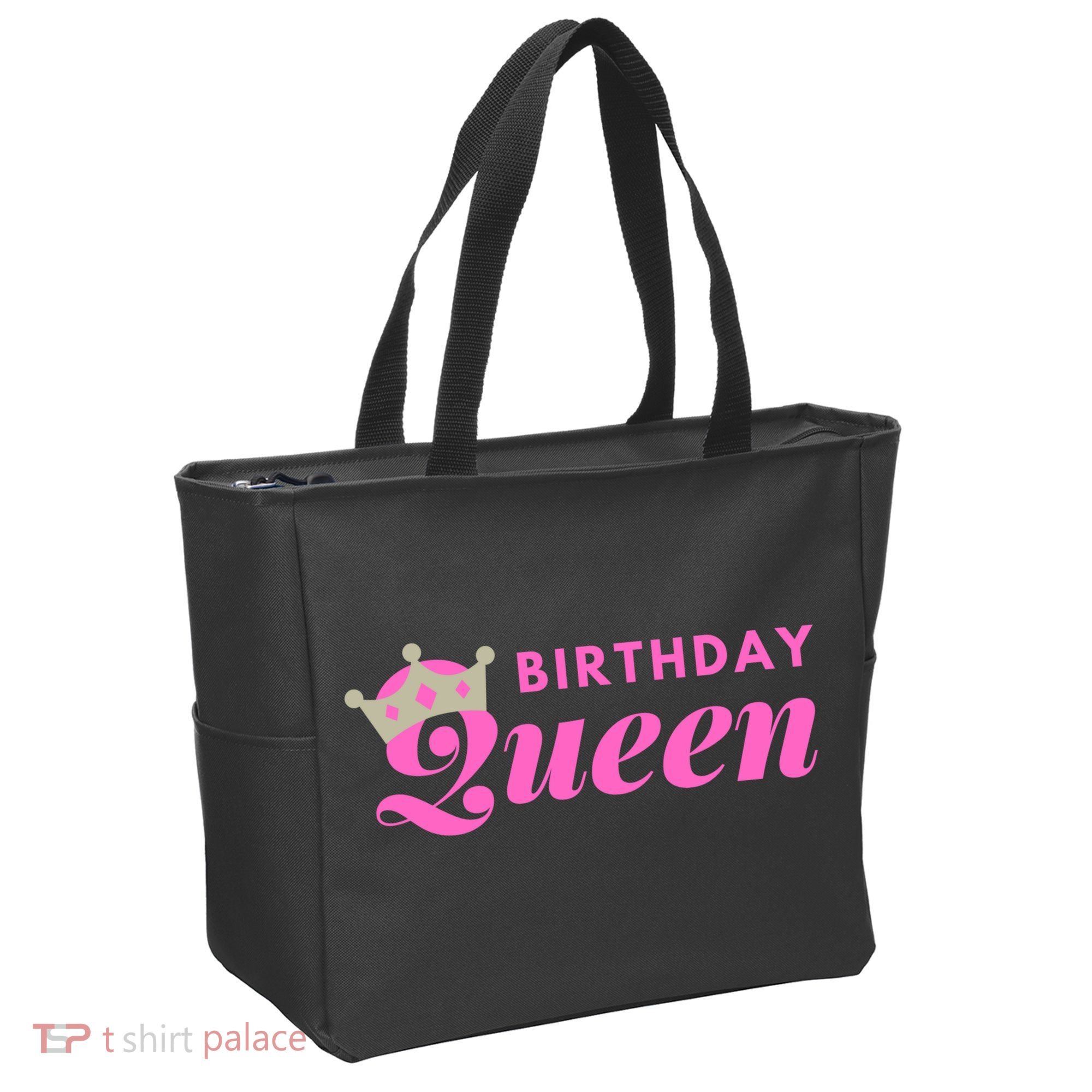 Birthday Queen Crown Tote Bag
