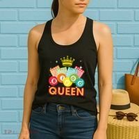 Bingo Queen Casino Players Women's Tank Top thumb 2