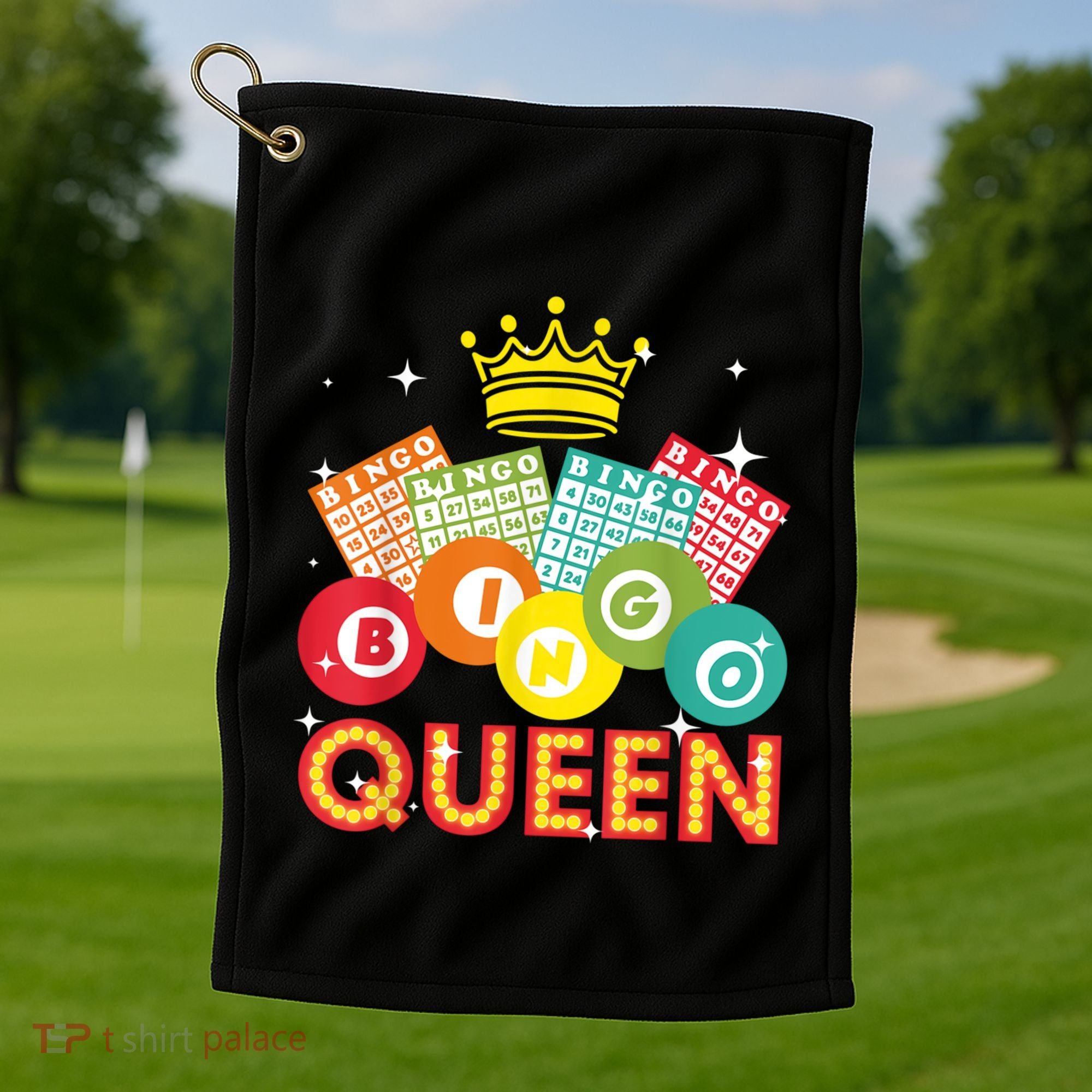 Bingo Queen Casino Players Golf Towel