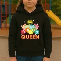 Bingo Queen Casino Players Kids Hoodie thumb 3