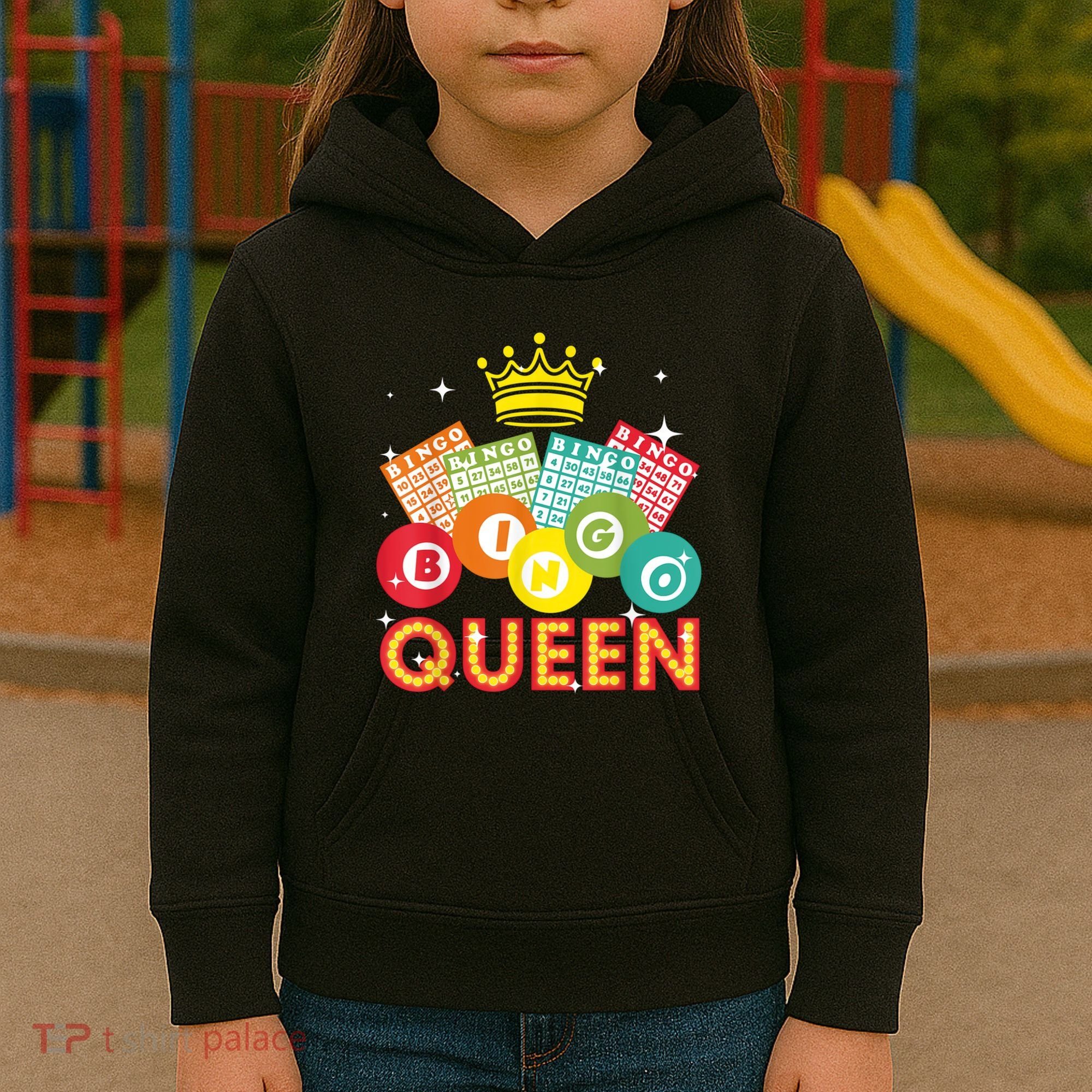 Bingo Queen Casino Players Kids Hoodie