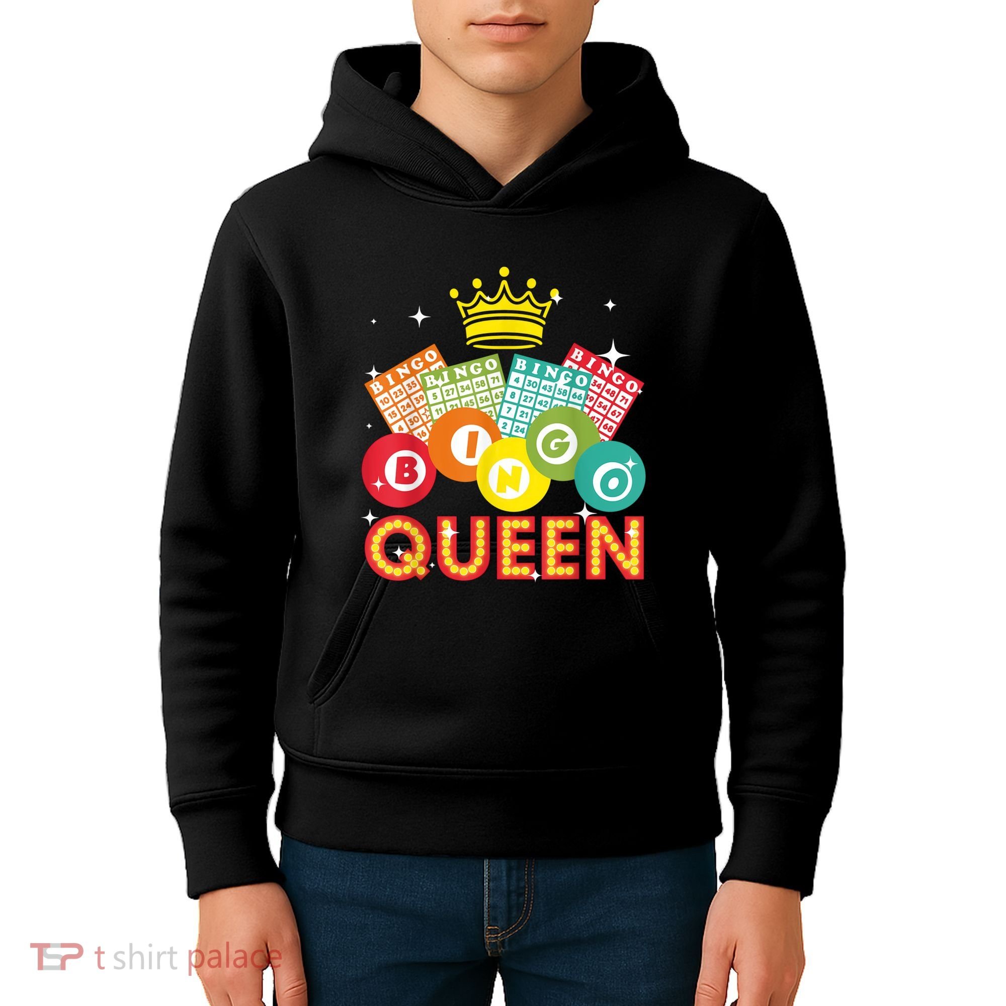 Bingo Queen Casino Players Kids Hoodie