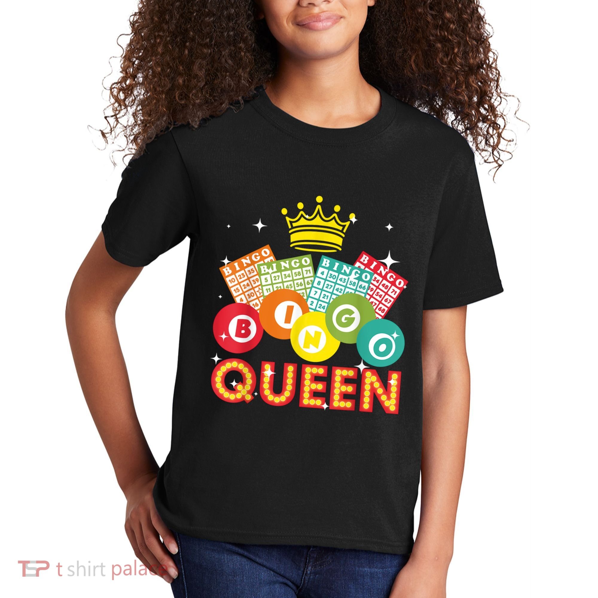 Bingo Queen Casino Players Kids T-Shirt