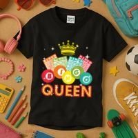 Bingo Queen Casino Players Kids T-Shirt thumb 3