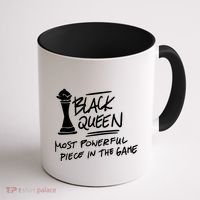 Black Queen Chess Piece Blm Graphic Coffee Mug thumb 1