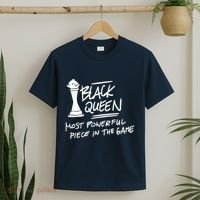 Black Queen Chess Piece Blm Graphic T-Shirt thumb 2