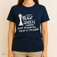 Black Queen Chess Piece Blm Graphic T-Shirt thumb 4