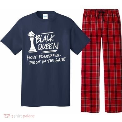 Black Queen Chess Piece Blm Graphic Pajama Set