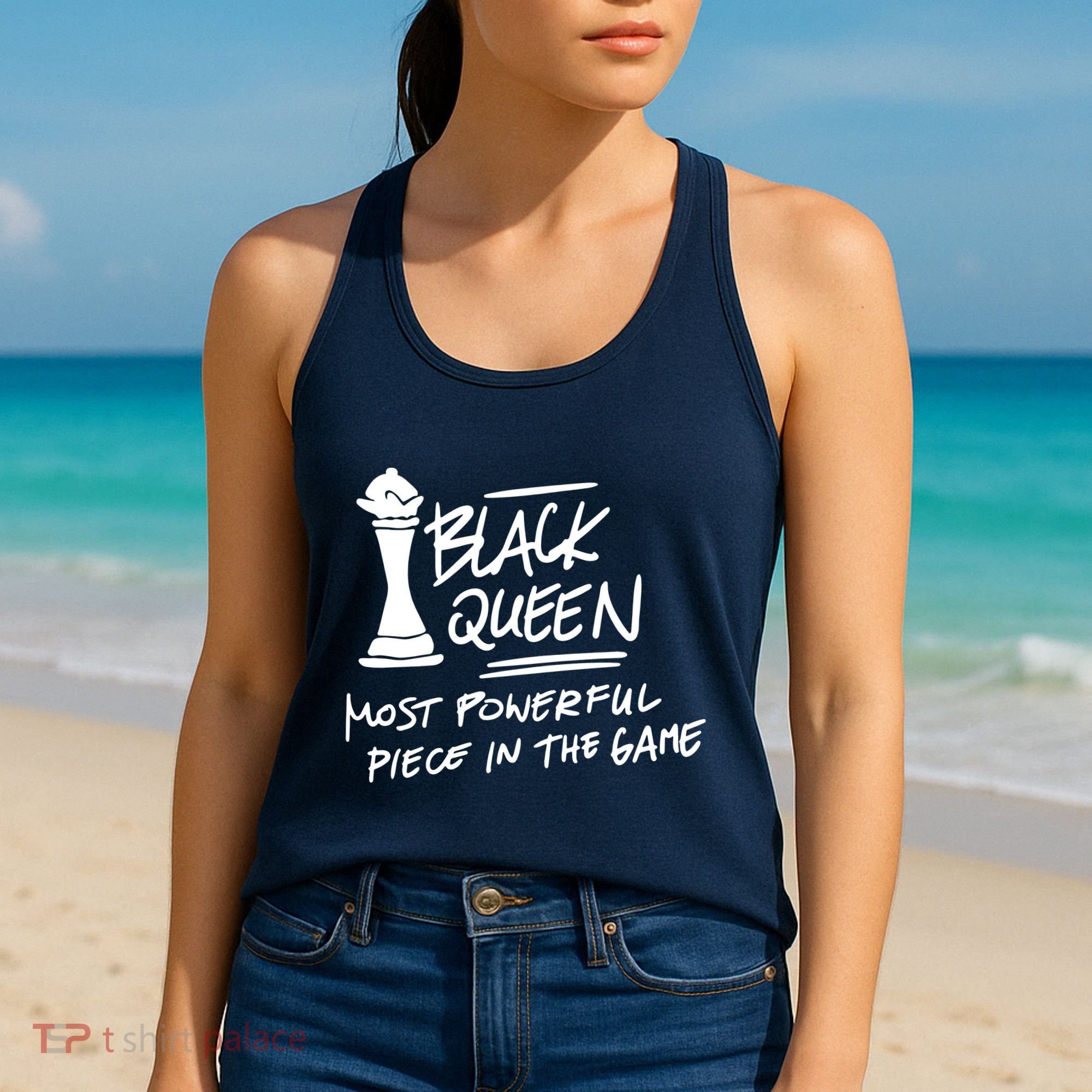 Black Queen Chess Piece Blm Graphic Women's Tank Top