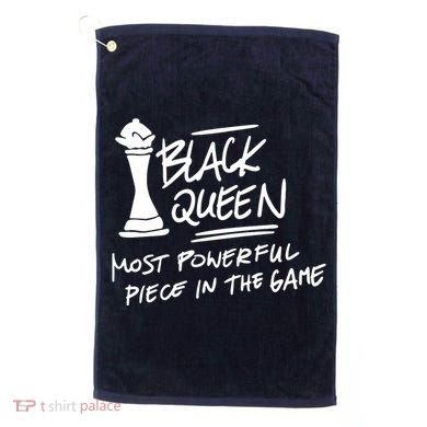 Black Queen Chess Piece Blm Graphic Golf Towel