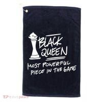 Black Queen Chess Piece Blm Graphic Golf Towel thumb 0