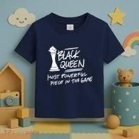 Black Queen Chess Piece Blm Graphic Toddler T-Shirt thumb 3