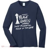 Black Queen Chess Piece Blm Graphic Women's Long Sleeve Shirt thumb 0