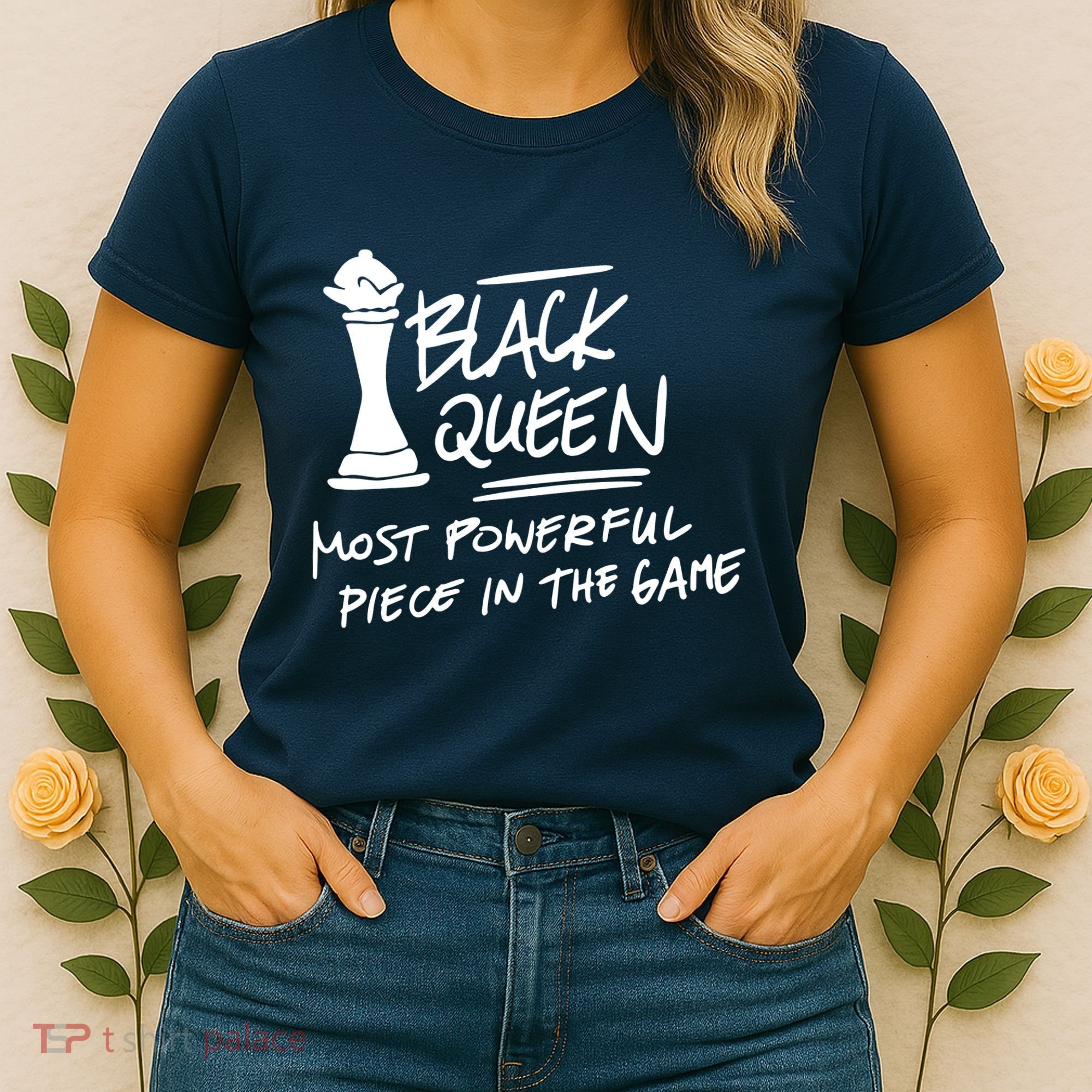 Black Queen Chess Piece Blm Graphic Women's T-Shirt