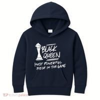 Black Queen Chess Piece Blm Graphic Kids Hoodie thumb 0