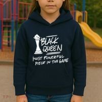 Black Queen Chess Piece Blm Graphic Kids Hoodie thumb 3