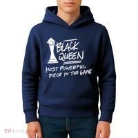 Black Queen Chess Piece Blm Graphic Kids Hoodie thumb 4
