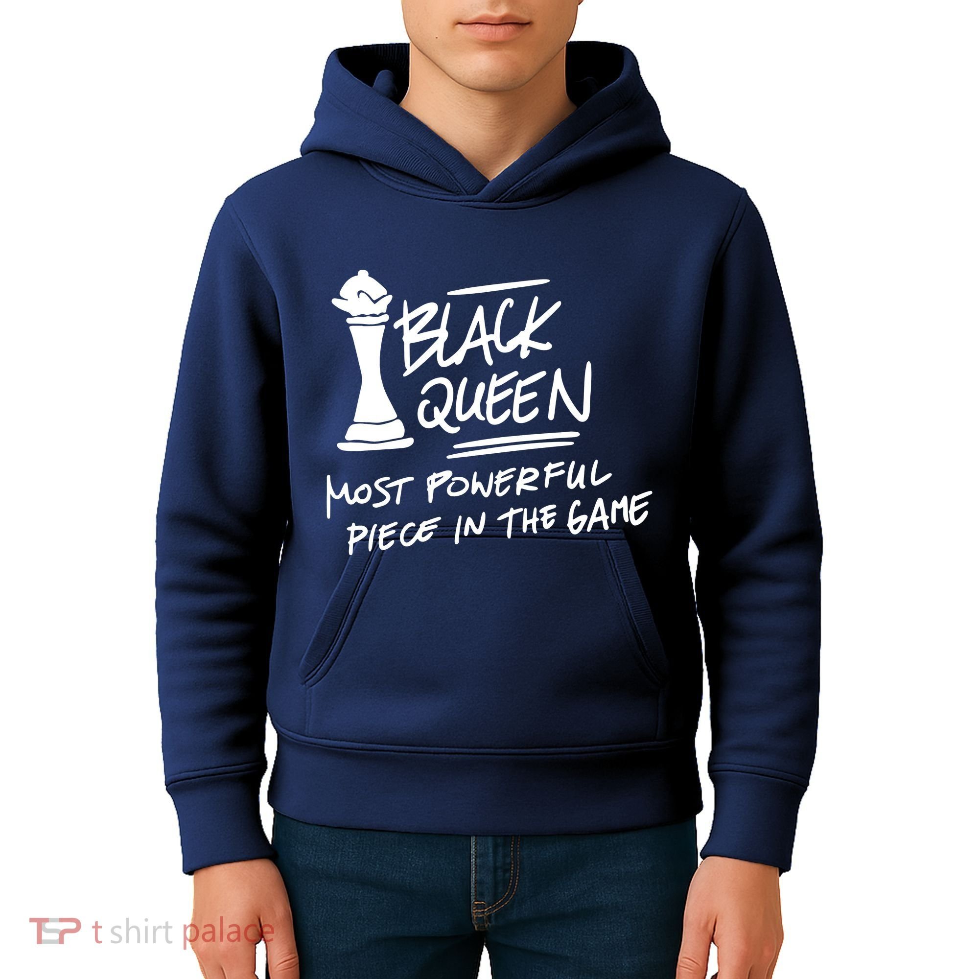 Black Queen Chess Piece Blm Graphic Kids Hoodie