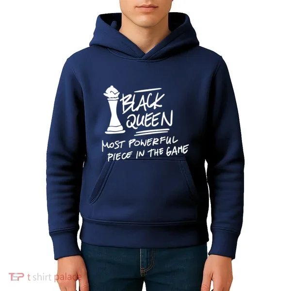 Black Queen Chess Piece Blm Graphic Kids Hoodie