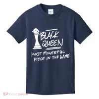 Black Queen Chess Piece Blm Graphic Kids T-Shirt thumb 0