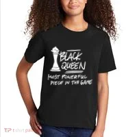 Black Queen Chess Piece Blm Graphic Kids T-Shirt thumb 2
