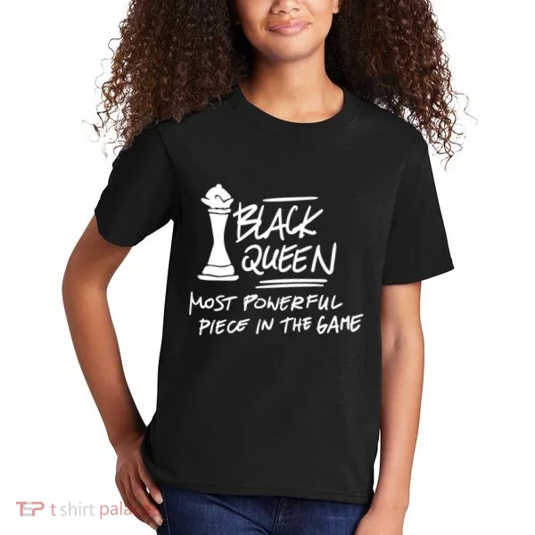 Black Queen Chess Piece Blm Graphic Kids T-Shirt