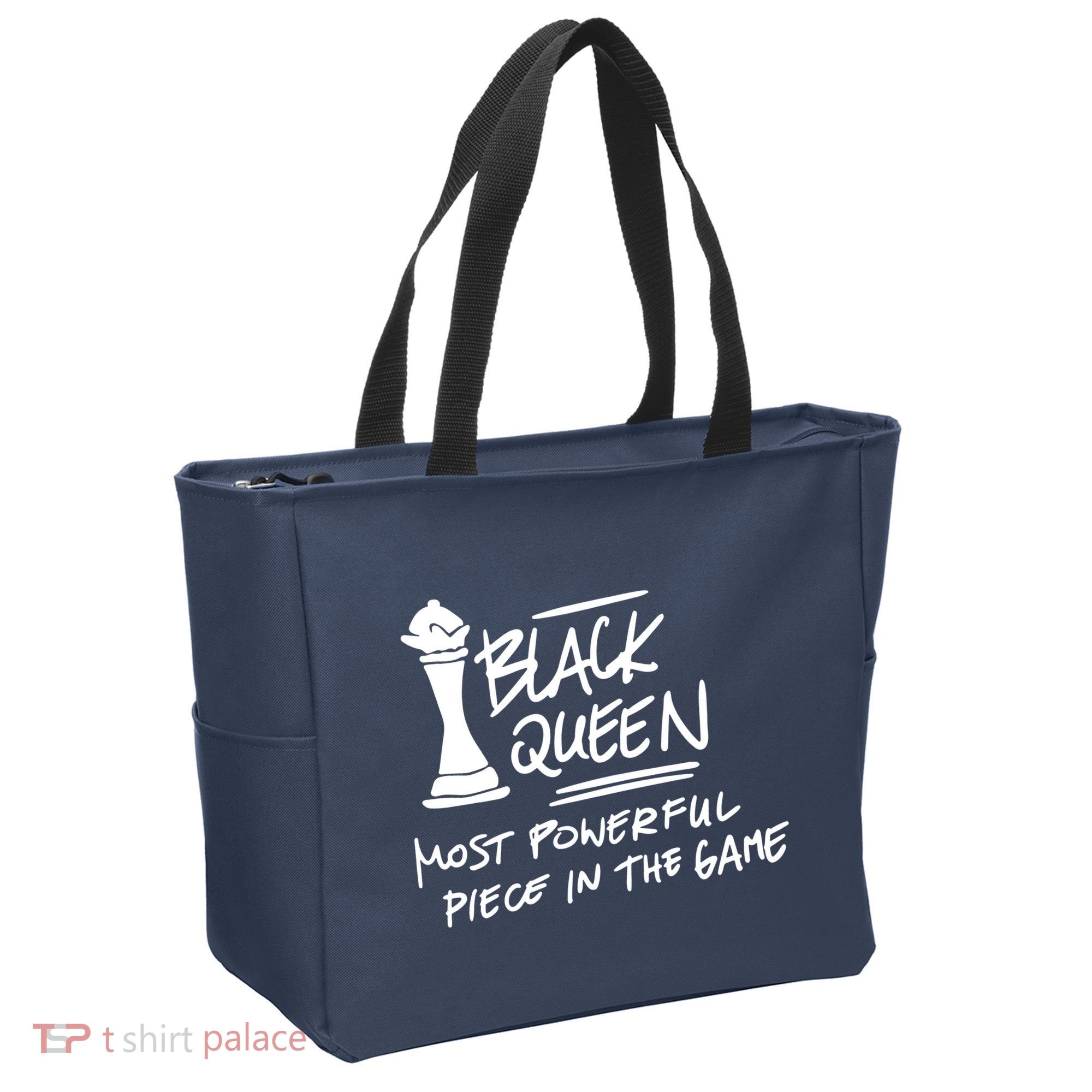 Black Queen Chess Piece Blm Graphic Tote Bag