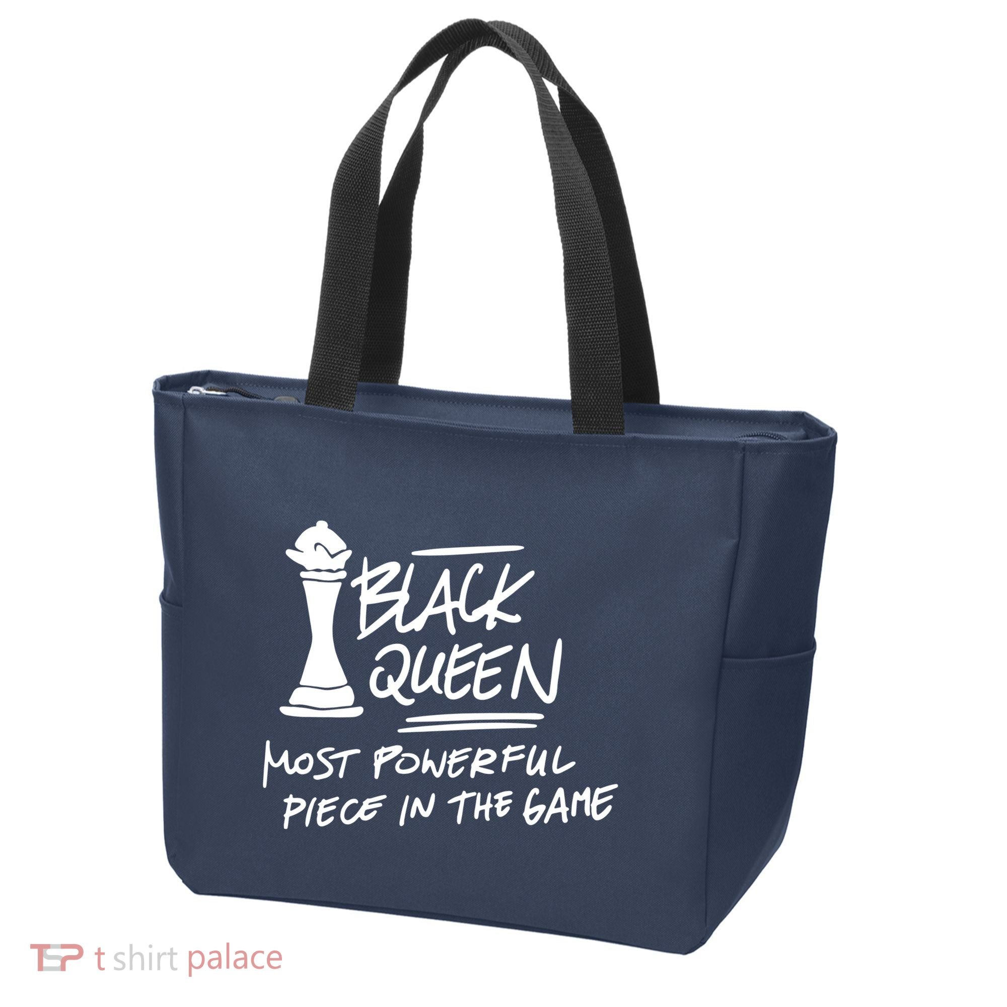 Black Queen Chess Piece Blm Graphic Tote Bag