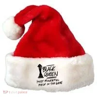 Black Queen Chess Piece Blm Graphic Santa Hat thumb 0