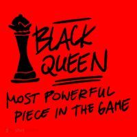 Black Queen Chess Piece Blm Graphic Santa Hat thumb 1