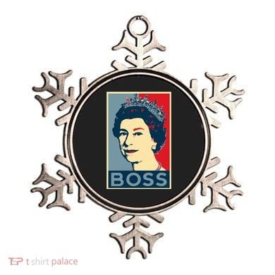Boss Queen Elizabeth Retro Vintage Ornament