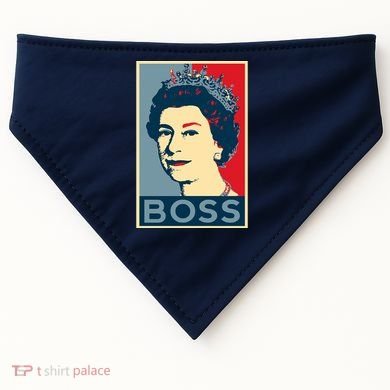 Boss Queen Elizabeth Retro Vintage USA-Made Doggie Bandana