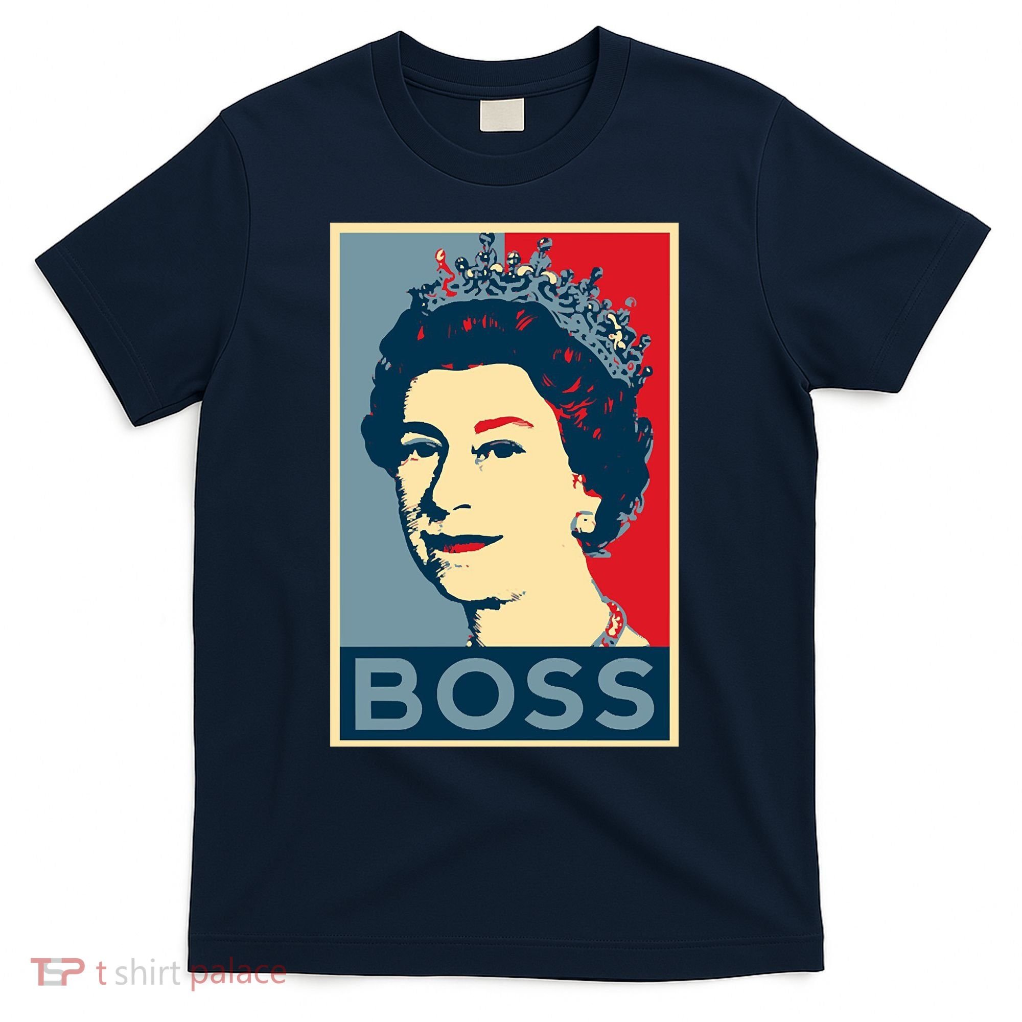 Boss Queen Elizabeth Retro Vintage T-Shirt