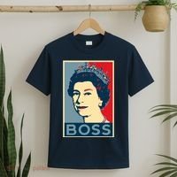 Boss Queen Elizabeth Retro Vintage T-Shirt thumb 2