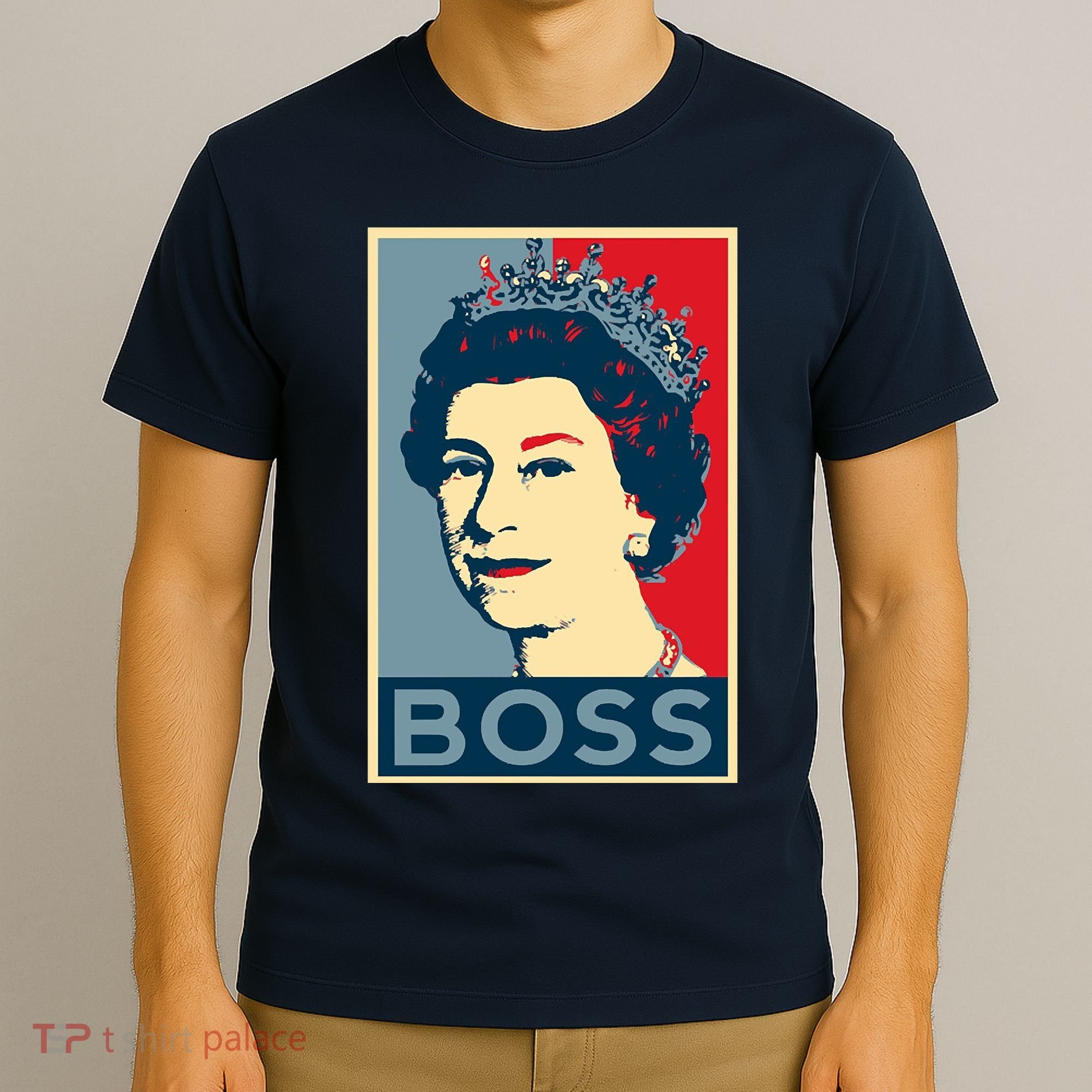 Boss Queen Elizabeth Retro Vintage T-Shirt
