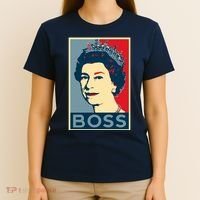 Boss Queen Elizabeth Retro Vintage T-Shirt thumb 4