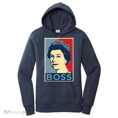 Boss Queen Elizabeth Retro Vintage Women's Hoodie