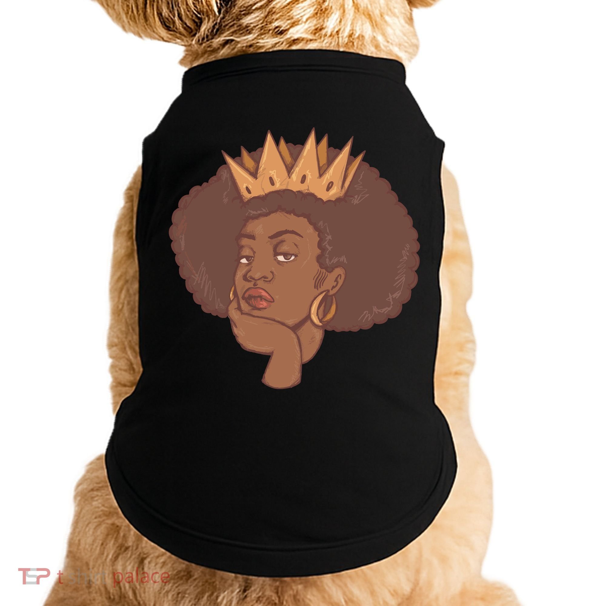Black Queen Female Doggie Tank