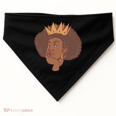 Black Queen Female USA-Made Doggie Bandana