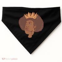 Black Queen Female USA-Made Doggie Bandana thumb 0