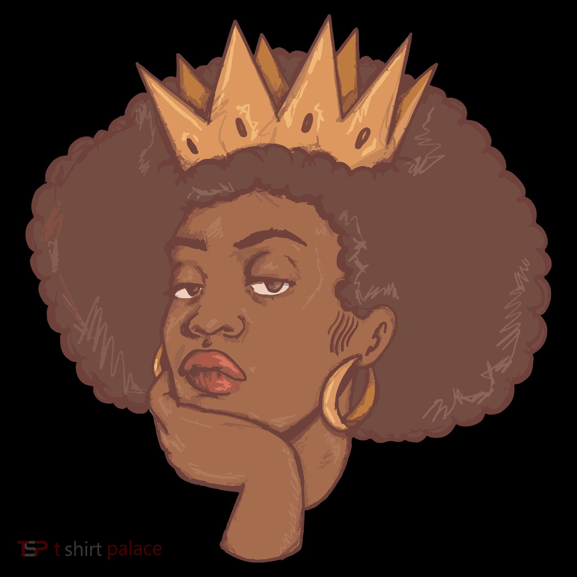 Black Queen Female Coaster