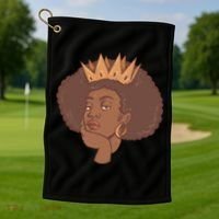 Black Queen Female Golf Towel thumb 1