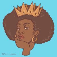 Black Queen Female Button thumb 1