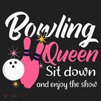 Bowling Queen, Funny Bowling Women's Sweatshirt thumb 2