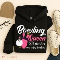 Bowling Queen, Funny Bowling Hoodie thumb 4